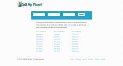 Desktop Screenshot of call-my-phone.com